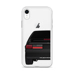 87-93 Black Hatchback iPhone Case (Rear) - 5ohNation
