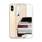 87-93 Silver Hatchback iPhone Case (Rear) - 5ohNation