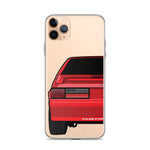87-93 Red Hatchback iPhone Case (Rear) - 5ohNation