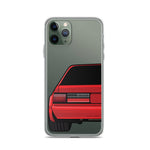 88-93 Notchback Red iPhone Case (Rear) - 5ohNation