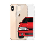 87-93 Red Foxbody iPhone Case (Front) - 5ohNation