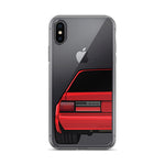 88-93 Notchback Red iPhone Case (Rear) - 5ohNation