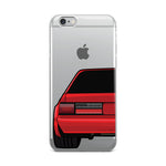 88-93 Notchback Red iPhone Case (Rear) - 5ohNation