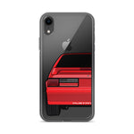 87-93 Red Hatchback iPhone Case (Rear) - 5ohNation