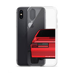 87-93 Red Hatchback iPhone Case (Rear) - 5ohNation