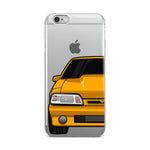 87-93 Orange Foxbody iPhone Case (Rear) - 5ohNation