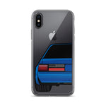 88-93 Notchback Blue iPhone Case (Rear) - 5ohNation