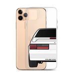 87-93 White Hatchback iPhone Case (Rear) - 5ohNation