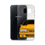 87-93 Orange Foxbody Samsung Case (Front) - 5ohNation