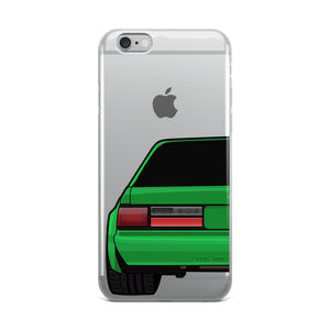 88-93 Notchback Green iPhone Case (Rear) - 5ohNation
