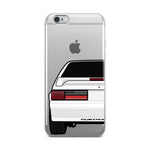 87-93 White Hatchback iPhone Case (Rear) - 5ohNation