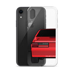 87-93 Red Hatchback iPhone Case (Rear) - 5ohNation