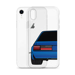 88-93 Notchback Blue iPhone Case (Rear) - 5ohNation