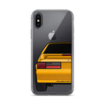 87-93 Orange Hatchback iPhone Case (Rear) - 5ohNation