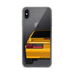 87-93 Orange Hatchback iPhone Case (Rear) - 5ohNation