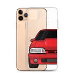 87-93 Red Foxbody iPhone Case (Front) - 5ohNation