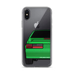 87-93 Green Hatchback iPhone Case (Rear) - 5ohNation