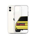88-93 Notchback Yellow iPhone Case (Rear) - 5ohNation