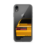 87-93 Orange Hatchback iPhone Case (Rear) - 5ohNation