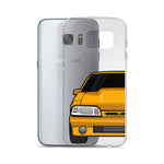 87-93 Orange Foxbody Samsung Case (Front) - 5ohNation
