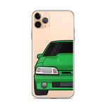 87-93 Green Foxbody iPhone Case (Front) - 5ohNation
