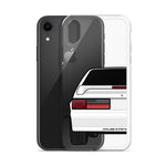87-93 White Hatchback iPhone Case (Rear) - 5ohNation