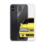 87-93 Yellow Foxbody iPhone Case (Front) - 5ohNation