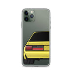 88-93 Notchback Yellow iPhone Case (Rear) - 5ohNation