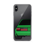 88-93 Notchback Green iPhone Case (Rear) - 5ohNation