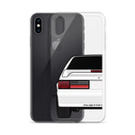 87-93 White Hatchback iPhone Case (Rear) - 5ohNation