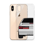87-93 Silver Hatchback iPhone Case (Rear) - 5ohNation