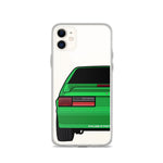 87-93 Green Hatchback iPhone Case (Rear) - 5ohNation