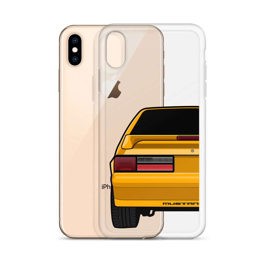 87-93 Orange Hatchback iPhone Case (Rear) - 5ohNation