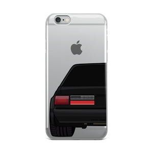 88-93 Notchback Black iPhone Case (Rear) - 5ohNation