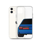 88-93 Notchback Blue iPhone Case (Rear) - 5ohNation
