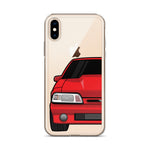87-93 Red Foxbody iPhone Case (Front) - 5ohNation