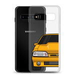 87-93 Orange Foxbody Samsung Case (Front) - 5ohNation