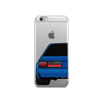 88-93 Notchback Blue iPhone Case (Rear) - 5ohNation