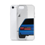 88-93 Notchback Blue iPhone Case (Rear) - 5ohNation
