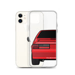 87-93 Red Hatchback iPhone Case (Rear) - 5ohNation