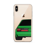 88-93 Notchback Green iPhone Case (Rear) - 5ohNation