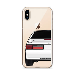 87-93 White Hatchback iPhone Case (Rear) - 5ohNation