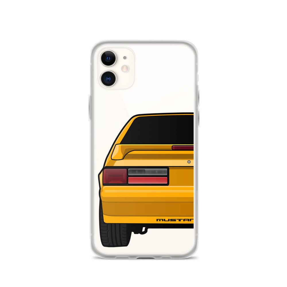 87-93 Orange Hatchback iPhone Case (Rear) - 5ohNation