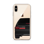 87-93 Black Hatchback iPhone Case (Rear) - 5ohNation
