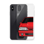87-93 Red Foxbody iPhone Case (Front) - 5ohNation