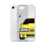 87-93 Yellow Foxbody iPhone Case (Front) - 5ohNation