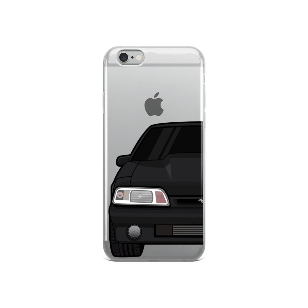 87-93 Black Foxbody iPhone Case (Front) - 5ohNation