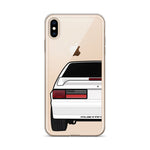 87-93 White Hatchback iPhone Case (Rear) - 5ohNation