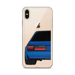 88-93 Notchback Blue iPhone Case (Rear) - 5ohNation