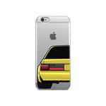 88-93 Notchback Yellow iPhone Case (Rear) - 5ohNation
